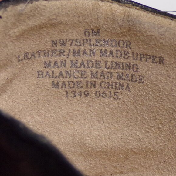 NINE WEST size 6M NW7SPLENDOR black point-toe ballet flats leather uppers - Picture 12 of 16